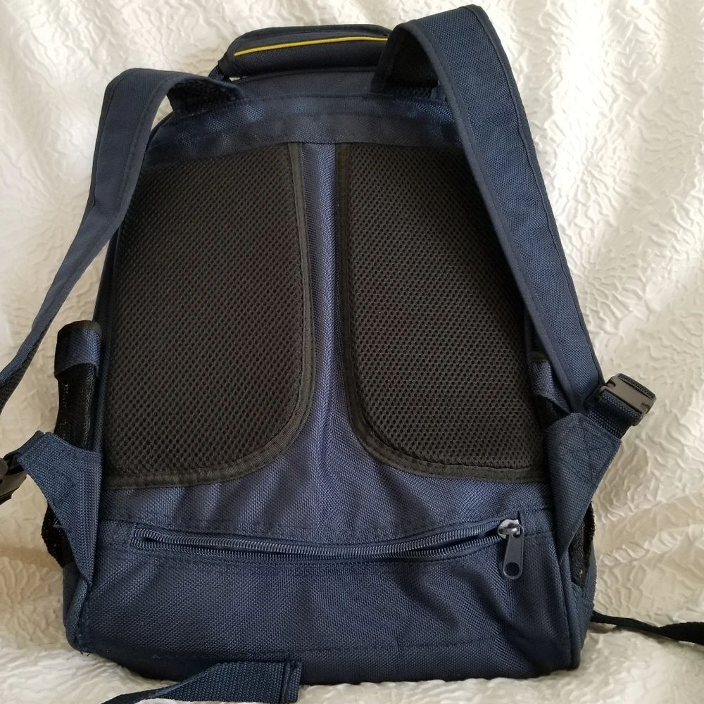 A&K Unisex Navy Blue Padded Backpack